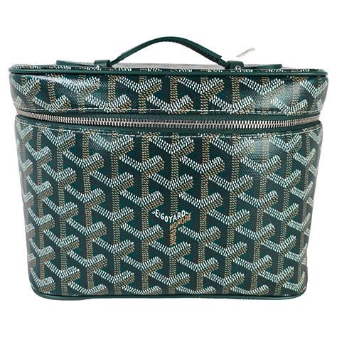 GOYARD Goyardine Muse Vanity Case Green 